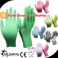 SRSAFETY 13G Nylon gestrickt PU Palm Beschichtete Sicherheit PU Handschuhe